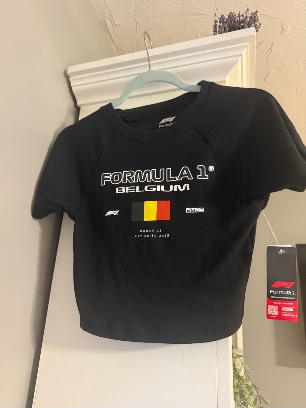 Formula 1 Belgium cropped tee